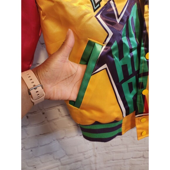 Headgear Classics Bomber Jacket Mens XS Colorblock Kid 'N Play House Party 1990s - Picture 5 of 11